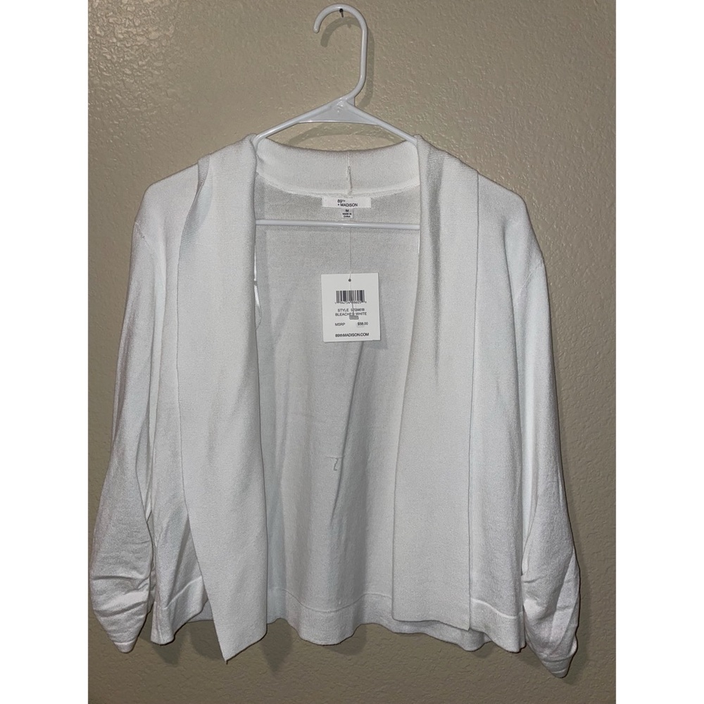 Style bleached white cardigan (M)